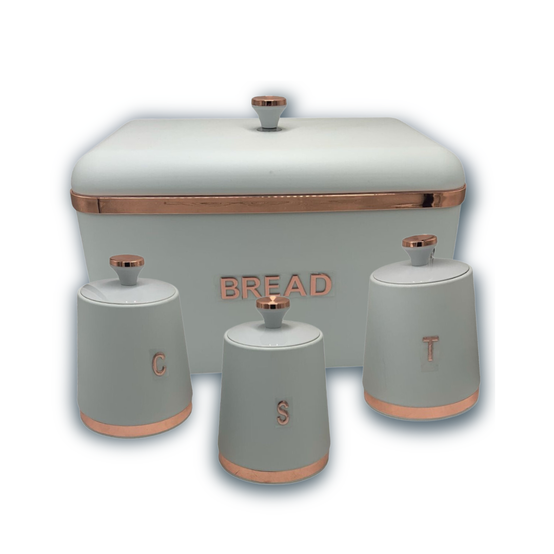 Bread Bin with 3 Piece Canisters