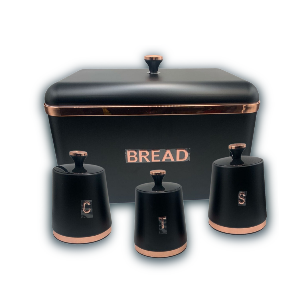 Bread Bin with 3 Piece Canisters