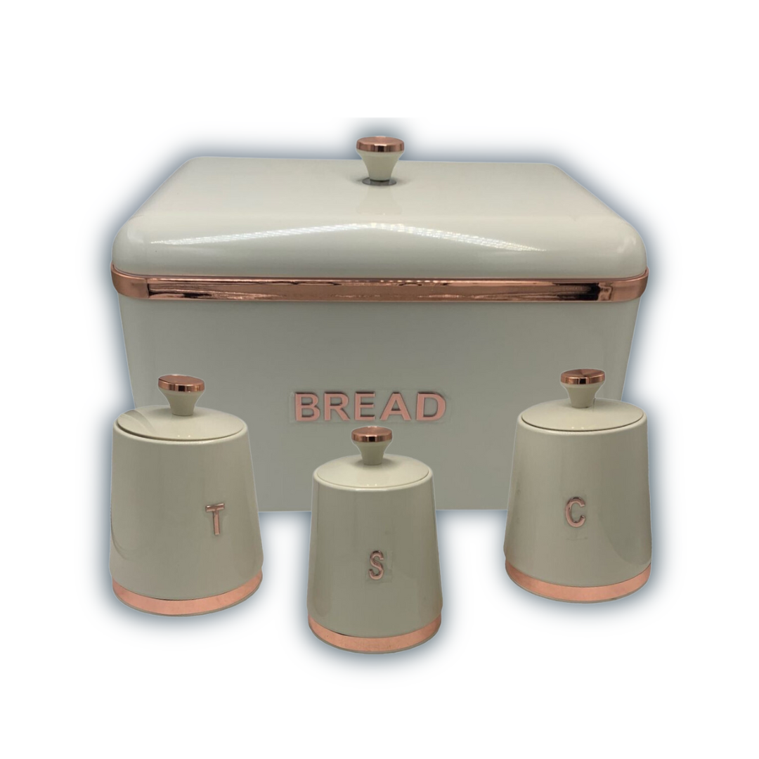Bread Bin with 3 Piece Canisters