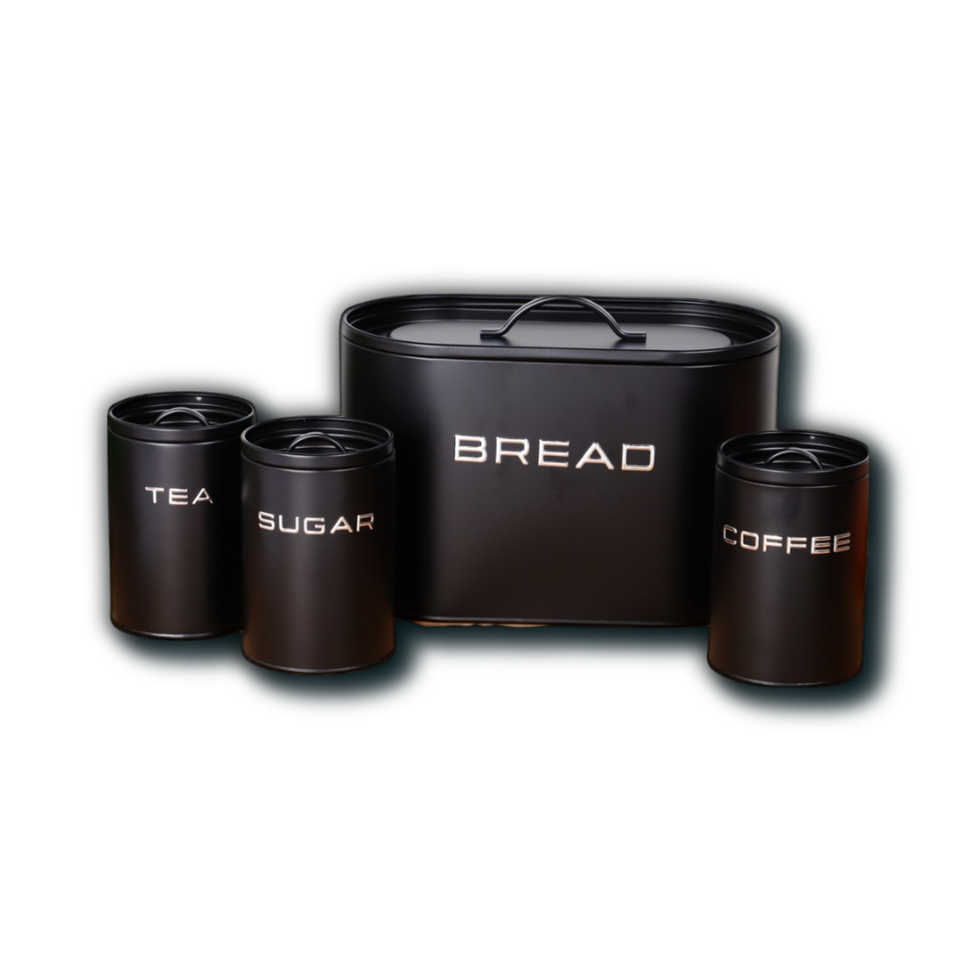 Matte Bread bin and Canister set