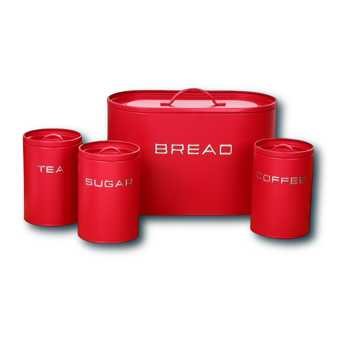 Matte Bread bin and Canister set