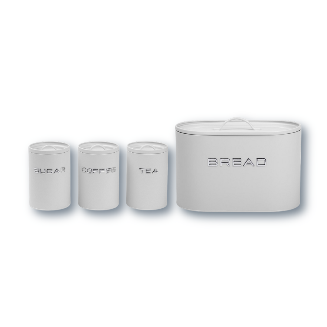 Matte Bread bin and Canister set