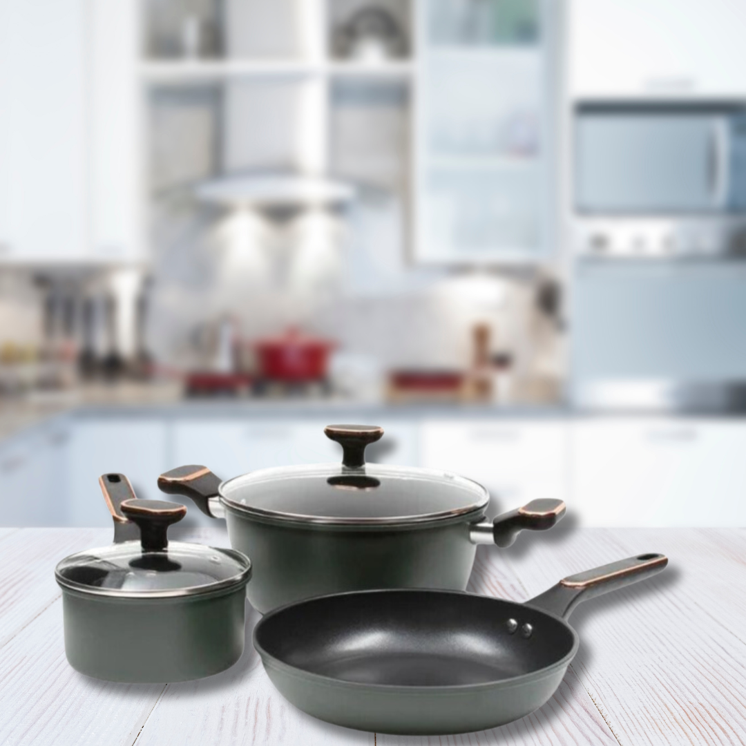 Refined Iron Non-Stick cookware - 5 Piece