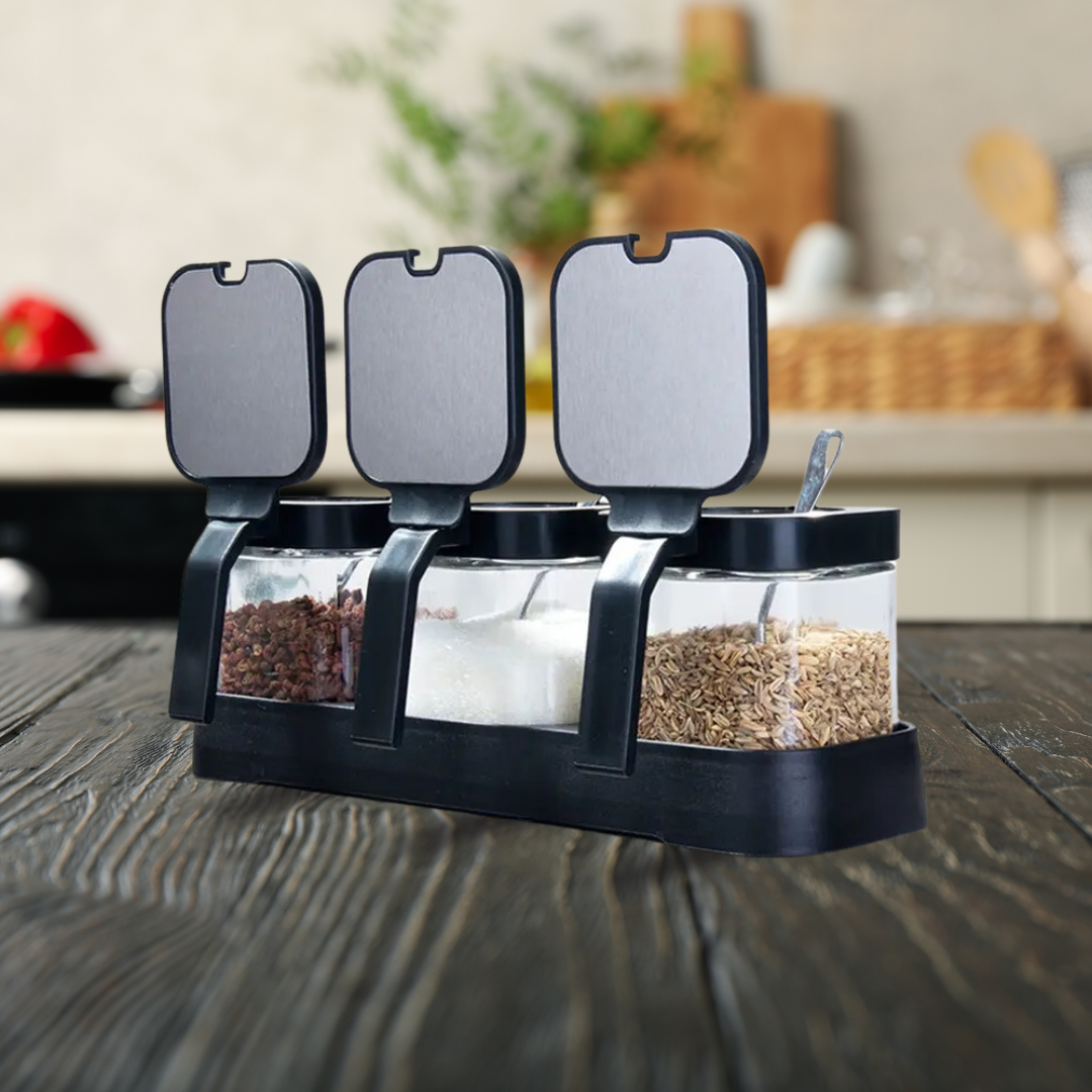 Spice Jar Rack - Set of 3