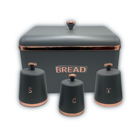 Bread Bin with 3 Piece Canisters