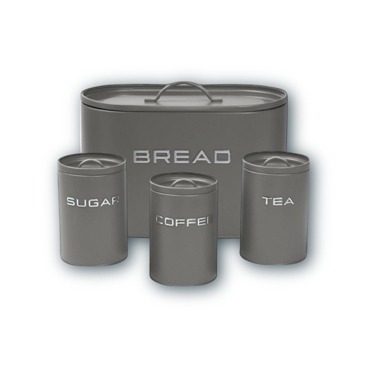 Matte Bread bin and Canister set